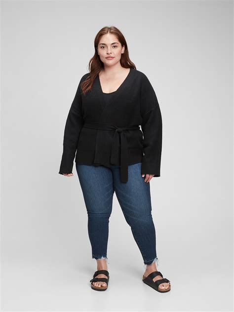 Supersoft Wrap Front Cardigan Gap