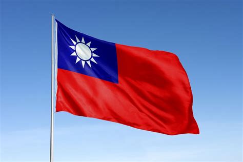 Waving Taiwan Flag National Symbol Free Photo Rawpixel