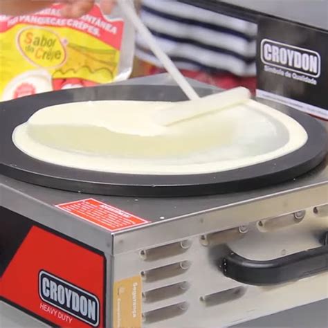 Maquina De Crepe Frances - Máquina De Crepe Francês 220V Panquequeira Dupla Ref.Mped Croydon