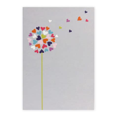 Connections from Hallmark Greeting Card - Love Hearts Dandelion - Kmart