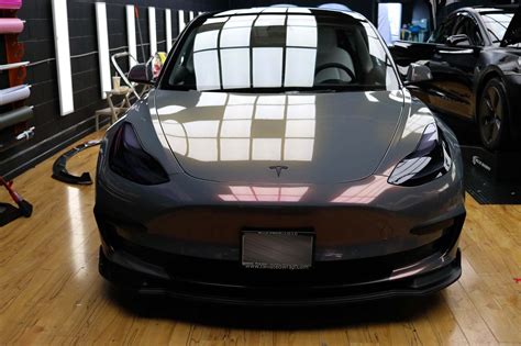 Grey Tesla Model Phantom Grey Twiisted Wrap