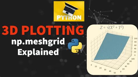 Numpy Meshgrid Function Explained Python 3d Plotting