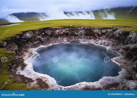 A Bubbling Geothermal Hot Spring Stock Image Image Of Bubbling