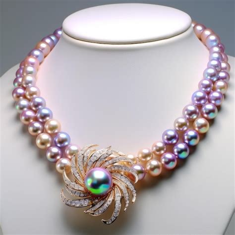 Premium AI Image | The Timeless Elegance of a Pearl Necklace