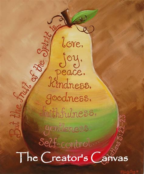 Fruit Of The Spirit Original Painting Scripture Bible Verse