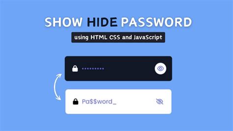 Animated Password Toggle In Html Css And Javascript Animated Password Toggle In Javascript Youtube