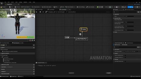 Ue5 Blueprints Tutorial 068 5 Create Animations Add State Jump Youtube