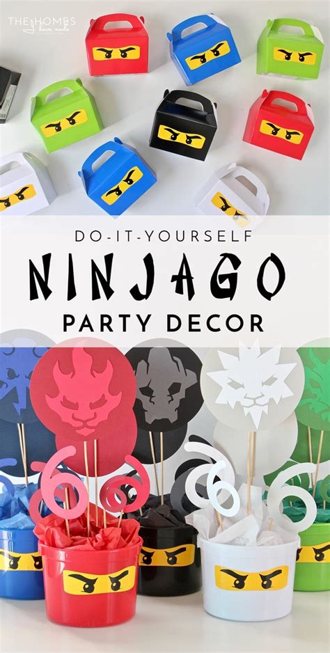 Diy Ninjago Party Decor Henrys 6th Birthday Party The Homes I