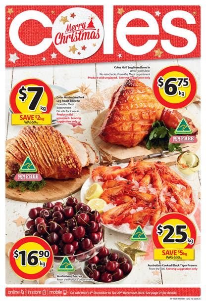 Coles Catalogue Latest Christmas Deals 2016 14 20 December