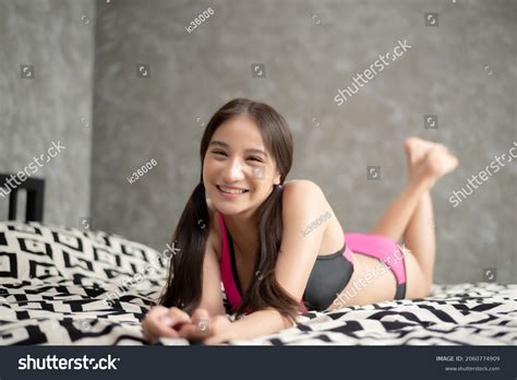 Asian Woman Sexy Wearing Pink Bikini Stock Photo 2060774909 Shutterstock