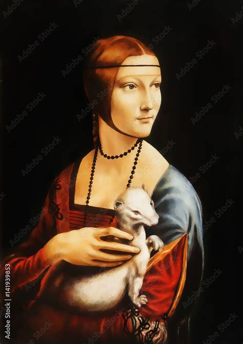 My own reproduction of painting Lady with an Ermine by Leonardo da ...