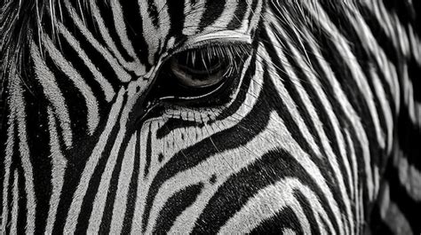 Premium AI Image A Close Up Of A Zebra S Eye With The Word Zebra On It