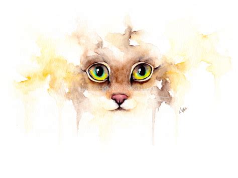 watercolor cat by leamatte on DeviantArt