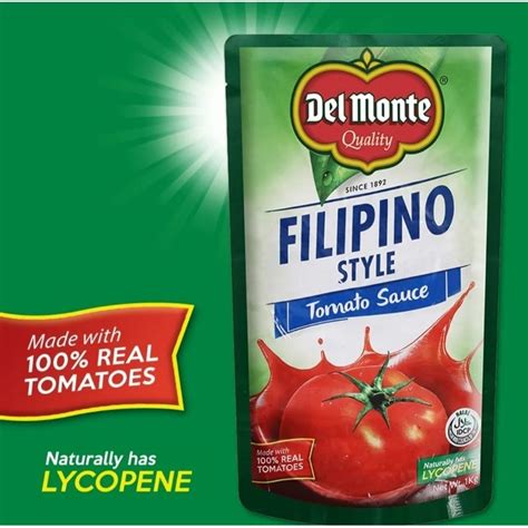 Del Monte Tomato Sauce Filipino Style 900g Shopee Philippines