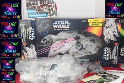 STAR WARS POTF MILLENIUM FALCON NIB 1995 BOX OPENED FOR INSPECTION EBay