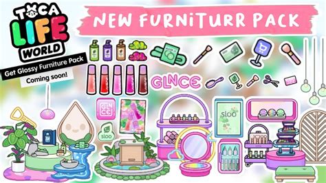 Toca Life World New Glossy Furniture Pack Out Now Toca Boca