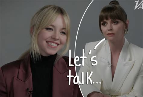 Christina Ricci Sydney Sweeney Tell Each Other Secrets About Filming Nude Scenes