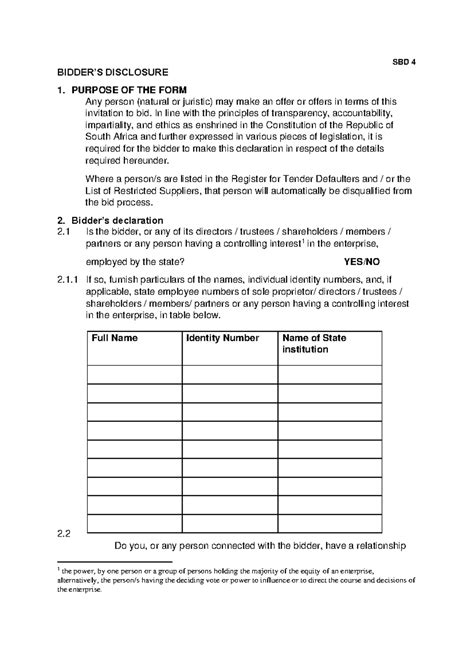 Bidder Assessment Form 3