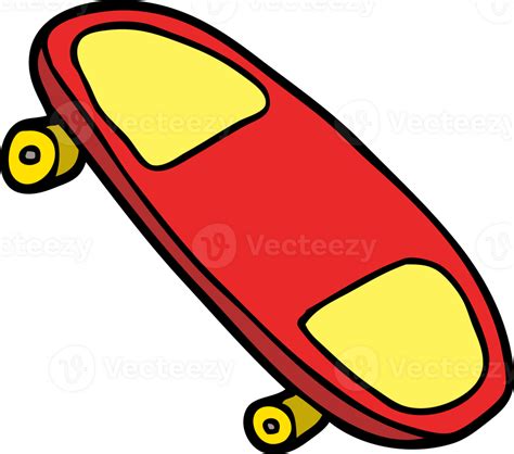 Cartoon Doodle Skateboard 45291086 Png