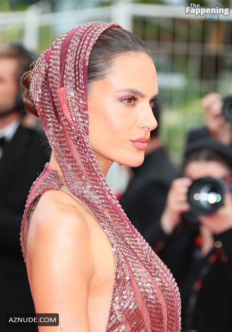 Alessandra Ambrosio Flaunts Her Sexy Tits At Cannes Film Festival Aznude