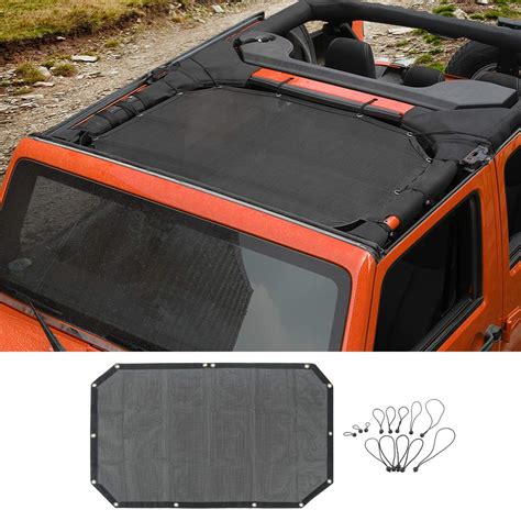 Voodonalafor Jeep Jk Sunshade Mesh Sun Shade Bikini Top Desertcart India