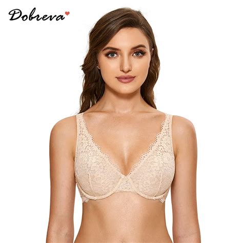 Dobreva Vrouwen Ongevoerd Plunge Bralette Sexy Ondergoed Lingerie Voor Vrouwen Lace Beugelbeha