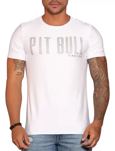 Camiseta Masculina Pit Bull Jeans Original Parcelamento Sem Juros