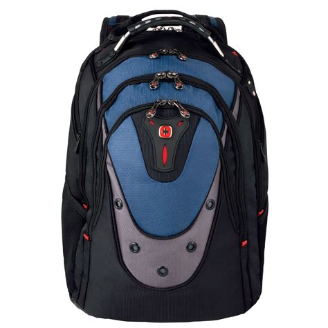 Wenger SwissGear Ibex Backpack (Black/Blue) for 17 inch Laptop - GA ...