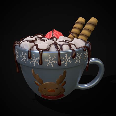 Reindeer Hot Chocolate D Model By Get Dead Entertainment