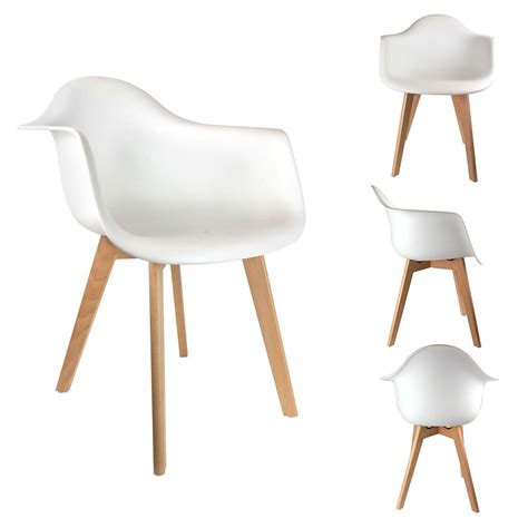 Home Deco Factory Fauteuil Scandinave Blanc Veepee