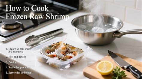 how to prepare frozen shrimp for cooking