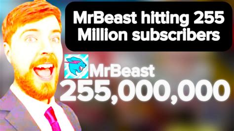 MrBeast Hitting 255 Million Subscribers YouTube