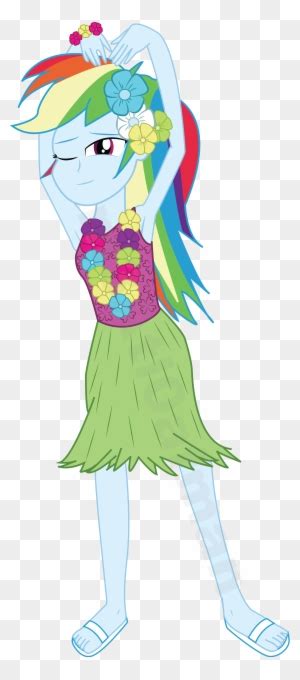Rainbow Dash In Bikini By Wojtekc D Rainbow Dash In A Bikini Free Transparent PNG Clipart