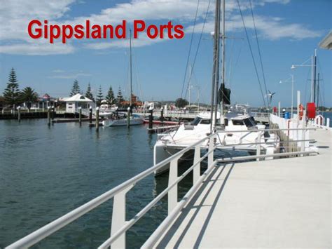 Ppt Gippsland Ports Enhancing Maritime Services For Economic