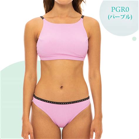 楽天市場 SS BILLABONG ビラボン 水着 HIGH NECK LOGO TAPE BIKINI 上下セット UVカット レディース サーフィン マリンスポーツ 品番