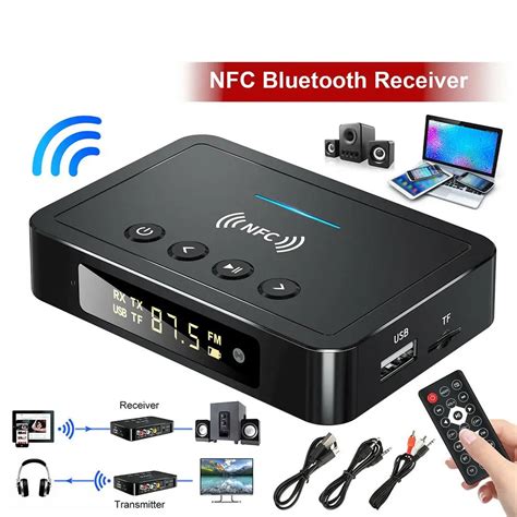 Receptor Y Transmisor Inal Mbrico M6 NFC Compatible Con Bluetooth 5 0