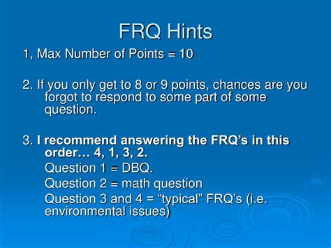 PPT - FRQs PowerPoint Presentation, free download - ID:4320892