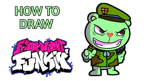 HOW TO DRAW FLIPPY FROM FRIDAY NIGHT FUNKIN STEP BY STEP - YouTube
