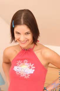 Seductive Brunette Wearing Coral Loose Dress And Pink La XXX Dessert