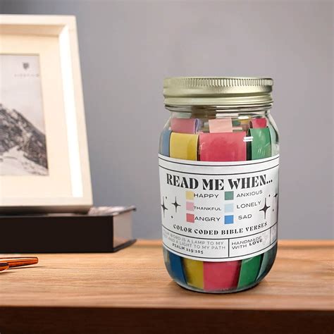 Read Me When Bible Verses Jar Color Coded Bible Verses For Emotions