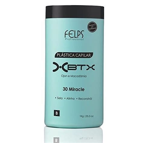 Felps XBTX Plastica Capilar Ojon Oil and Macadamia Brazilian Plastic ...