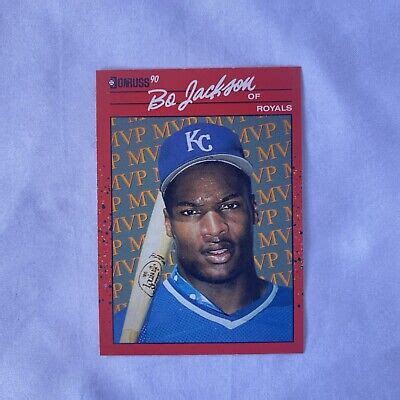 Bo Jackson Donruss Bc Double Error Card Ebay