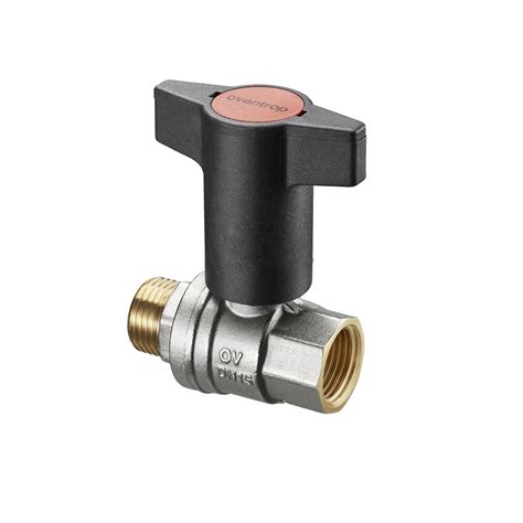 Кран шаровой OVENTROP Optibal Ду15 1/2" ВР-НР латунь: продажа, цена в ...