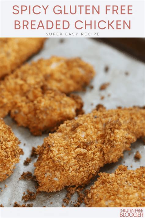 Spicy Gluten Free Breaded Chicken - Oven Baked Chicken Tenders