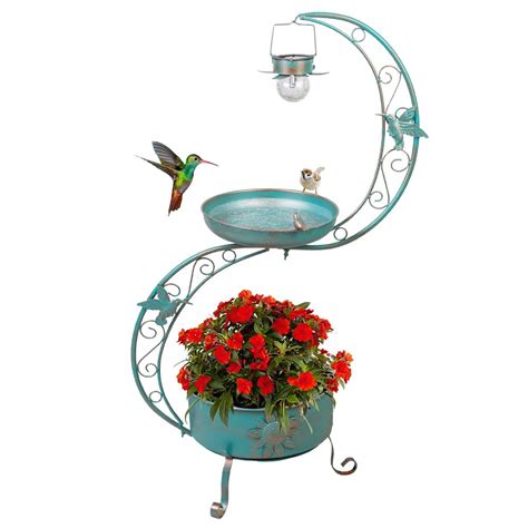 Dreamsoul Bird Bath With Flower Planter Pedestal 36 Bird Baths For