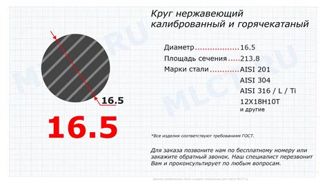 Круг нержавеющий 16.5 мм. ГОСТ 7417-75 и ГОСТ 2590-88 - Лучшая цена!