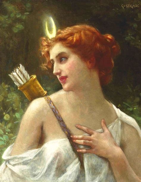 Guillaume Seignac Diana The Huntress Pagan Print Poster Etsy