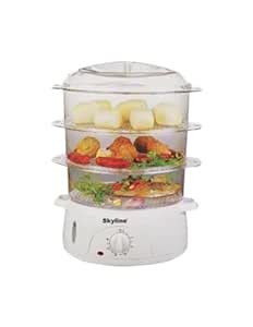Sky LINE VT-7063 800-Watt 3 Layer Food Steamer (Multicolour) : Amazon ...