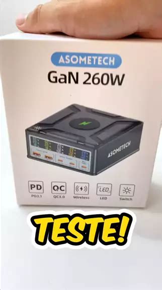 Teste Do Super Carregador Gan De W Da Asometech Conex Es Usb