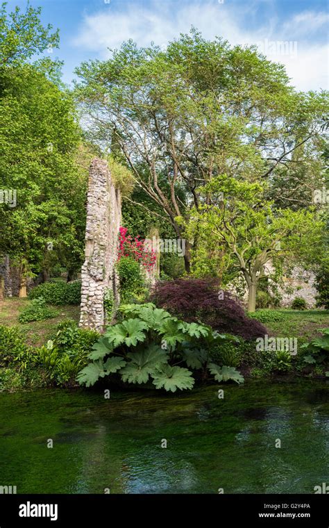 Gardens Of Ninfa Cisterna Di Latina Italy Stock Photo Alamy